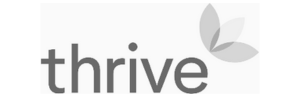 Thrive logo grey scale